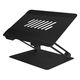 ノートPCスタンド タブレットスタンド 17インチまで対応 冷却スリット付き 高さ角度調整可能 アルミ製 ブラック オウルテック