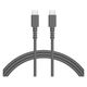 USBケーブル - USB（C）[オス] 2m シリコン スモーキーブラック MOTTERU（モッテル）1本