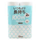 イトマン トイレットペーパー いつもより長持ち2倍100mシングル 芯あり 再生紙100% 10100015 1パック(12ロール入)