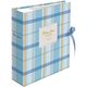 ナカバヤシ 窓付きポケットアルバム L判 2段 200枚 チェックブルー 1PLW-201-3-B 1冊