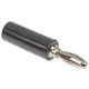 Mueller Electric バナナプラグ オス 黒 真鍮， リン青銅， BUー00243ー0 1個（直送品）