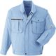Asahicho (旭蝶繊維) E075 長袖ブルゾン（ノーフォーク） ブルー 6L 1枚（直送品）