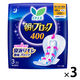 【生理用品】 ナプキン 夜・多い日用 羽つき 40cm ロリエ 朝までブロック 400 1セット（3個） 花王