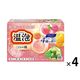 入浴剤 炭酸 アソート 温泡 こだわり桃 詰め合わせ 個包装 透明タイプ アース製薬 1セット（1箱（20錠入り）×4）