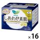 【生理用品】 ナプキン 特に多い夜用 羽つき 40cm ロリエエフ しあわせ素肌 1ケース（7枚×16個） 花王