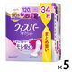 大容量 ウィスパー うすさら安心 女性用 吸水ケア 多いとき用 120cc 27cm 1セット（34枚入×5パック） P＆G 尿漏れ