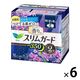 【生理用品】 ナプキン 特に多い夜用 羽根つき 35cm ロリエ スリムガード ラベンダーの香り 1セット（12枚入×6個） 花王