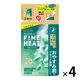 きき湯 炭酸入浴剤 ファインヒート リセットナイト 詰め替え 500g 4個 お湯の色 ナイトグリーン（透明タイプ） アース製薬