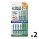 GUM(ガム) 曲がる ソフトピック 歯間ブラシ やわらか ゴムタイプ ケース付き (サイズ:SS~M やや細いタイプ) (40本入×2個)