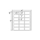 東洋印刷 ナナフォーム タックフォームラベル 白 18面 1箱=500折(9000枚) M10F（直送品）