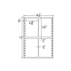 東洋印刷 ナナフォーム タックフォームラベル 白 4面 1箱=500折(2000枚) MT8X（直送品）