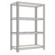 サカエ 開放型棚 100kg/段 W1800×D600×H1800mm 4段 アイボリー LWFF1744 1個（直送品）