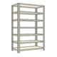 サカエ 開放型棚 100kg/段 W875×D600×H2400mm 7段 アイボリー LWF3147 1個（直送品）