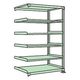 サカエ 中軽量棚NE型 200kg/段 連結 W1200×D300×H2100mm 6段 グリーン NEー2316R 1個（直送品）