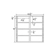 東洋印刷 ナナフォーム タックフォームラベル 白 8面 1箱=500折(4000枚) M10C（直送品）