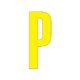 ユニット アルファベットP 300×150 黄 835-106Y 1枚（直送品）
