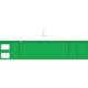 トラスコ中山 ＴＲＵＳＣＯ　ファスナー付腕章（クリップタイプ）緑 T848-57 1枚 768-4088