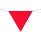つくし工房 三角旗標識　赤無地 651-A　1枚