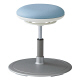 オカムラ CGスツール 丸ベース脚 肘なし 背無 キャスター無し 座面回転 ライトブルー L890RC-PB21（直送品）