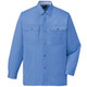 自重堂　制服百科　長袖シャツ　ブルー　Ｌ　84504（直送品）