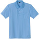 自重堂　制服百科　吸汗速乾半袖ポロシャツ　サックス　ＳＳ　85814（直送品）