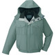 自重堂　制服百科　エコ防寒ブルゾン（フード付）　ミストグリーン　Ｍ　48140（直送品）