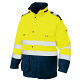 アイトス 高視認性防水防寒コート イエロー×ネイビー LL AZ8960-019 1着（直送品）