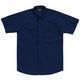 ミドリ安全 作業服 春夏 半袖 シャツ GS357 5L ネイビー 3120198709 1点（直送品）
