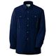 ミドリ安全 作業服 春夏 長袖 シャツ 帯電防止 RCS2607 5L ネイビー 3120708709 1点（直送品）