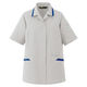 ミドリ安全 女性用 作業服 春夏 半袖 スモック 帯電防止 VELS51 17号 シルバーグレー 3124103808 1点（直送品）