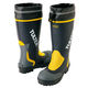 アイトス 安全ゴム長靴 ネイビー×イエロー 29cm AZ4702-008 1足（直送品）