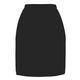 アイトス レディースシャーリングスカート ブラック 5L AZ8630-010 1着（直送品）