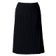 アイトス Pieds 片ヒダダブルプリーツスカート ブラック 21号 HCS9421-099 1着（直送品）
