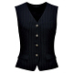 アイトス Pieds ベスト（4ツボタン） ブラック 17号 HCV9421-099 1着（直送品）