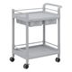 アズワン モバイルストレージカート(引出し付) 2段(枠付) 705×444×860 MSO21K 1個 7-1085-03（直送品）