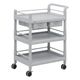 アズワン モバイルストレージカート(引出し付) 3段(枠付) 705×444×885 MSO21J 1個 7-1085-04（直送品）