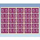 日本ホップス カラーナンバーラベル 50×50mm(5) CNL-S 1セット(300片:100片×3袋) 0-2564-06（直送品）