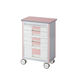 アズワン ヨーロピアンカートII(回診タイプ) 5段ピンク 600×400×855mm ES-A5P 1台 0-5647-24（直送品）