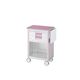 アズワン ヨーロピアンカートII(補助天板付き・回診タイプ) 2段ピンク 630×400×855mm ES-B2P 1台 8-5884-02（直送品）