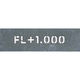 つくし工房 吹付プレート 「FL+1.000」 J-95（直送品）