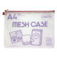 セキセイ　メッシュケース　ＡＺー７５Ｅ　Ａ４　レッド　3枚