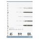 マルマン ルーズリーフ A5 無地(下敷付) 100枚 L1306H 5冊