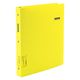 ライオン事務器 クリアーバインダー A4S 30穴 CB-253 イエロー 14668 1冊（直送品）