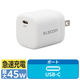 ノートPC用ACアダプター パソコン充電器 PD 45W USB-C×1 ホワイト ACDC-PD2245WH エレコム 1個