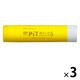 トンボ鉛筆 消えいろピットSネオンイエロー PT-TCY 3本