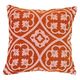ケーアイジャパン クッションカバー カラン オリエンタル 45×45cm レッド 378149 1個（直送品）