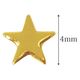 SHAREYDVA スタッズ メタルスター ４ｍｍ ３０Ｐ ゴールド 1個（直送品）