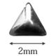 SHAREYDVA スタッズ 三角 ２ｍｍ １００Ｐ シルバー 1個（直送品）