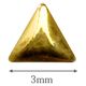 SHAREYDVA スタッズ 三角 ３ｍｍ ５０Ｐ ゴールド 1個（直送品）