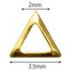 SHAREYDVA スタッズ 三角 中抜き ２ｍｍ １００Ｐ 1個（直送品）